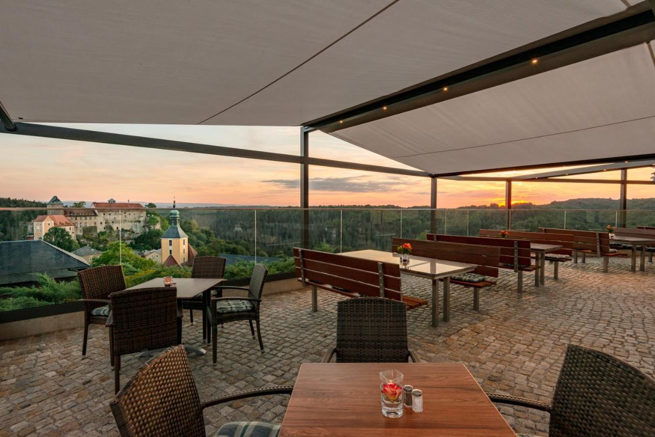 Hotel Zur Aussicht Hohnstein Esterno foto