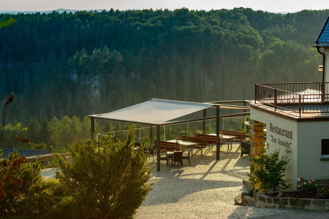 Hotel Zur Aussicht Hohnstein Esterno foto